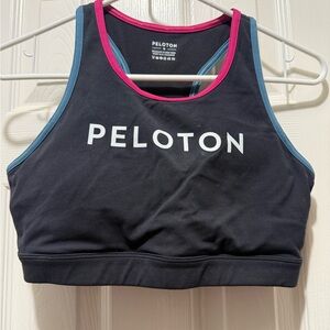 Peloton Black and Pink Activewear Top